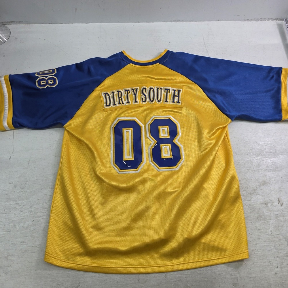 Vintage NYC 212 Dirty South 08 City Series Stitched Vinyl Football Jersey Men XL - Picture 8 of 15